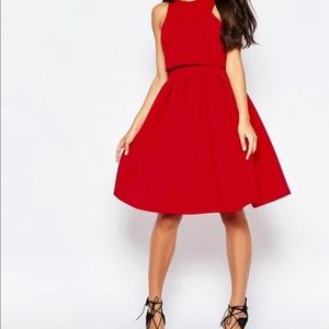 Asos Crop look scuba dress size 6